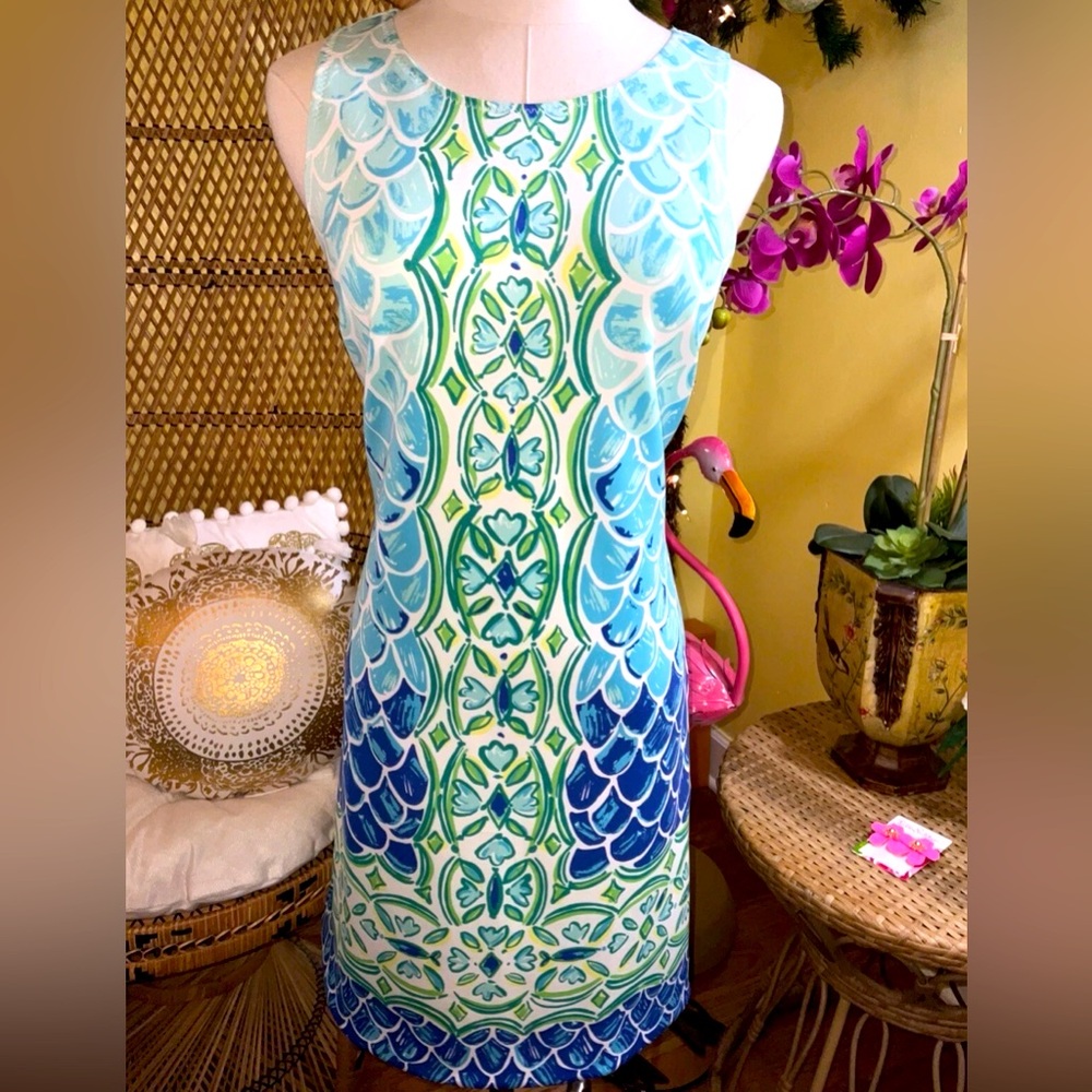 Lilly Pulitzer NWT Perla Dress 🧜♀️ Scale Back Size M 🦄 - Picture 2 of 11